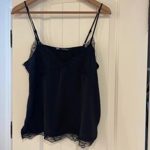Zara black cami top